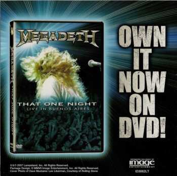 CD Megadeth: Night In Buenos Aires - Shm-cd