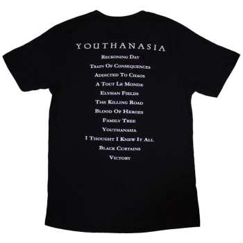 Merch Megadeth: Megadeth Unisex T-shirt: Youthanasia Tracklist (back Print) (small) S