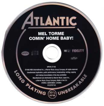 CD Mel Tormé: Comin' Home Baby!