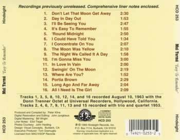 CD Mel Tormé: Easy To Remember