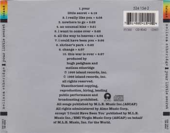CD Melissa Etheridge: Your Little Secret