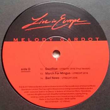 3LP/Box Set Melody Gardot: Live In Europe LTD