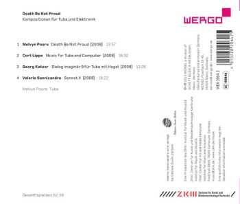 CD Melvyn Poore: Death Be Not Proud (Kompositionen Fur Tuba Und Elektronik)