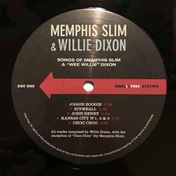LP Willie Dixon: Songs of Memphis Slim & "Wee Willie" Dixon LTD