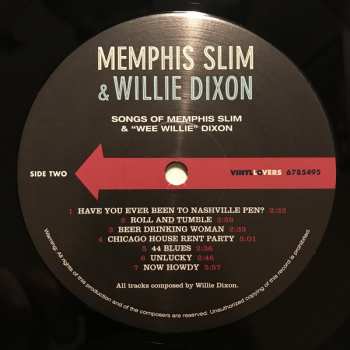 LP Willie Dixon: Songs of Memphis Slim & "Wee Willie" Dixon LTD