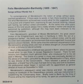 CD Felix Mendelssohn-Bartholdy: Mendelssohn: Song Without Words Vol. 1