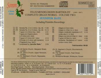 CD Felix Mendelssohn-Bartholdy: Complete Organ Works Volume Two