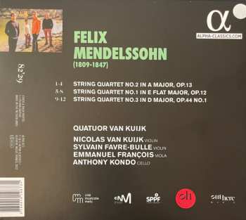 CD Felix Mendelssohn-Bartholdy: Complete String Quartets Vol.1