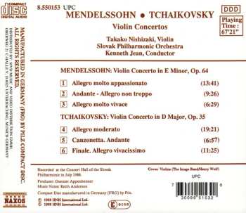 CD Pyotr Ilyich Tchaikovsky: Violin Concertos