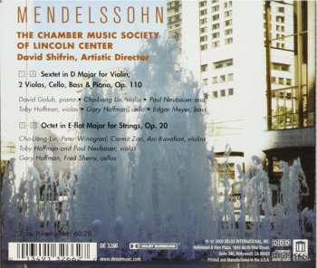 CD Felix Mendelssohn-Bartholdy: Octet In E-flat For Strings, Op. 20 / Sextet In D For Violin, 2 Violas, Cello, Bass And Piano, Op. 110