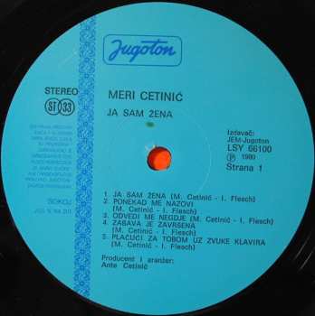 LP Meri Cetinić: Ja Sam Žena
