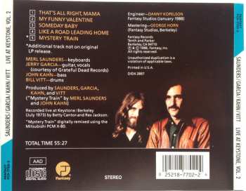 CD Jerry Garcia: Live At Keystone - Volume II