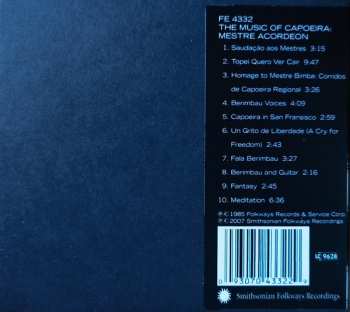 CD Mestre Acordeon: The Music Of Capoeira