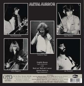 SP Metal Mirror: English Booze b/w Rock an' Roll Ain't Never Gonna Leave Us LTD