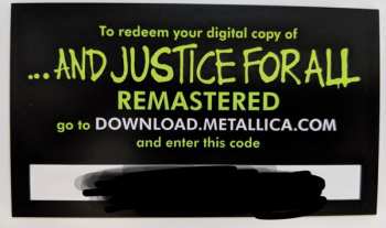 2LP Metallica: ...And Justice For All