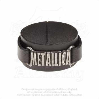 Merch Metallica: Kožený náramok Logo Metallica