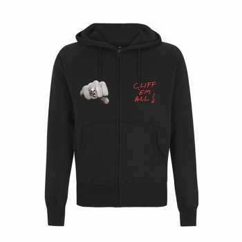 Merch Metallica: Mikina so zipsom Cliff Burton Fists
