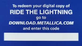 4LP/6CD/DVD/Box Set Metallica: Ride The Lightning DLX | LTD | NUM | PIC