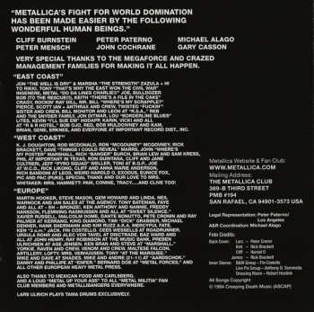 CD Metallica: Ride The Lightning DIGI