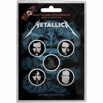 Merch Metallica: Súprava Odznakov Wherever I May Roam