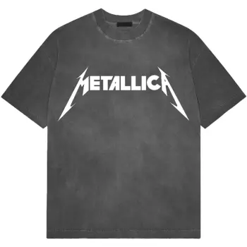 Stone Wash Tričko Logo Metallica