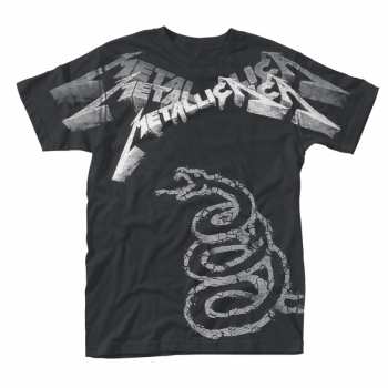 Merch Metallica: Tričko Black Album Faded (all Over)