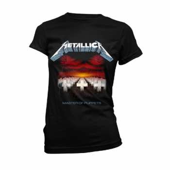 Merch Metallica: Tričko Dámske Master Of Puppets Tracks (black)
