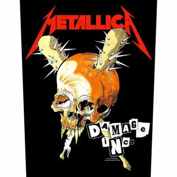 Merch Metallica: Nášivka na chrbát Damage Inc