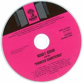 CD Micah P. Hinson: Micah P. Hinson And The "Pioneer Saboteurs"