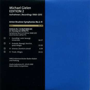 10CD/Box Set Anton Bruckner: Symphonies No.1-9, Michael Gielen Edition Vol. 2 1968-2013