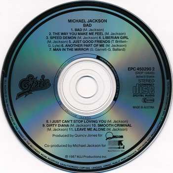 CD Michael Jackson: Bad