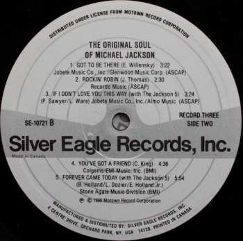 3LP Michael Jackson: The Motown Years ...His Greatest Hits