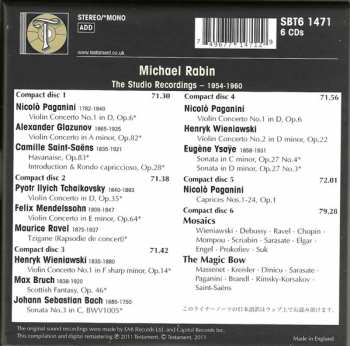 6CD Michael Rabin: The Studio Recordings – 1954-1960