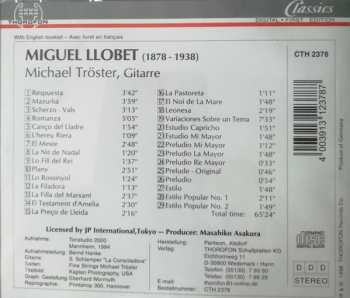 CD Michael Tröster: Tröster Plays Llobet