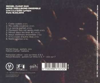 CD Michel Cloup Duo: Nous Vieillirons Ensemble (Live À La Gaîté Lyrique)