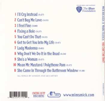 CD Mick Kolassa: You Can't Do That!  