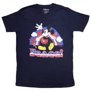 Merch Mickey Mouse: Mickey Mouse Unisex T-shirt: Peace (small) S