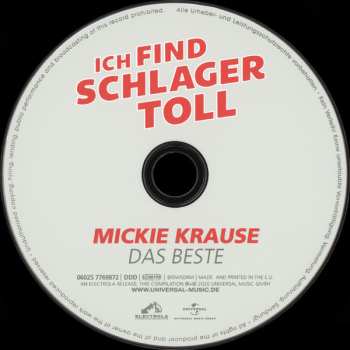 CD Mickie Krause: Ich Find Schlager Toll - Das Beste