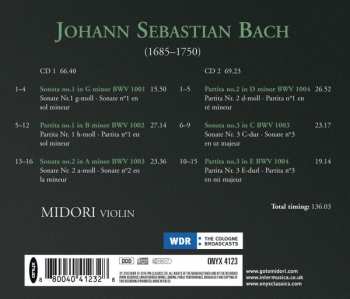 2CD Johann Sebastian Bach: Sonatas & Partitas For Solo Violin