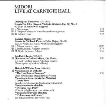 CD Midori Goto: Live At Carnegie Hall