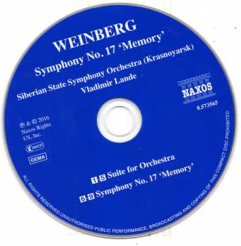 CD Mieczysław Weinberg: Symphony No. 17 / Suite For Orchestra