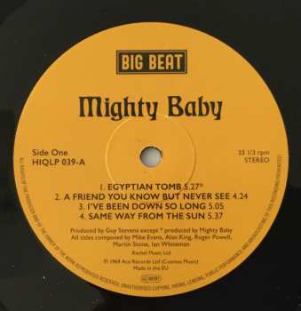 LP Mighty Baby: Mighty Baby