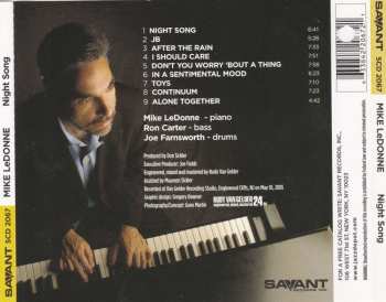 CD Mike LeDonne: Night Song