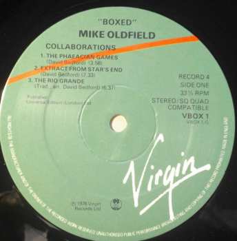 4LP/Box Set Mike Oldfield: Boxed