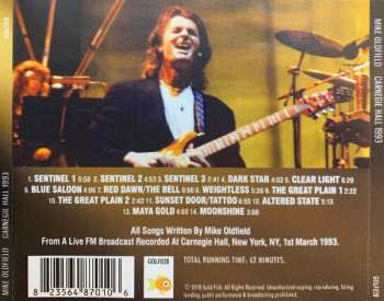 CD Mike Oldfield: Carnegie Hall 1993 (The New York Broadcast)