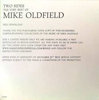 2CD Mike Oldfield: Two Sides (The Very Best Of Mike Oldfield)