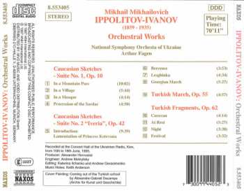 CD National Symphony Orchestra Of Ukraine: Caucasian Sketches (Suite Nos. 1 And 2) / Turkish March And Fragments