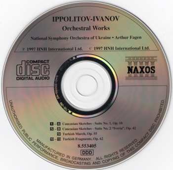 CD National Symphony Orchestra Of Ukraine: Caucasian Sketches (Suite Nos. 1 And 2) / Turkish March And Fragments