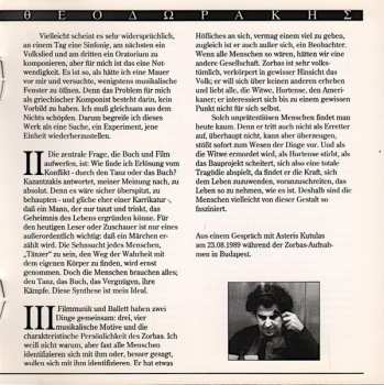 CD Mikis Theodorakis: Zorba: The Ballet (Original Orchestra Version)