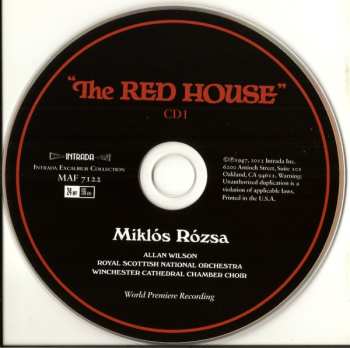 2CD Miklós Rózsa: The Red House (Complete Original Motion Picture Score)